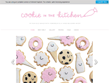 Tablet Screenshot of cookieinthekitchen.com